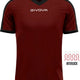 Спортна тениска Givova Revolution Burgundy-black Wine