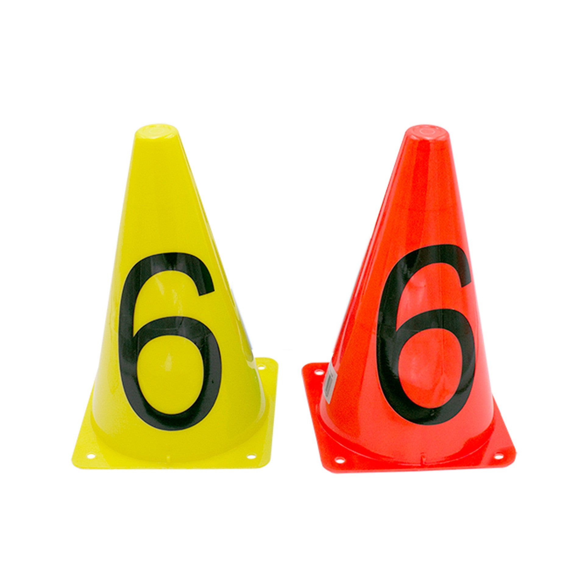 Cône marqueur Nº 6 Orange Fluor
