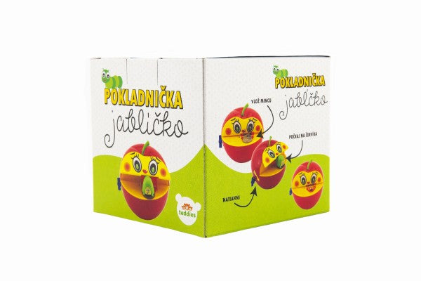 Apple pokladnička s plastovým červom