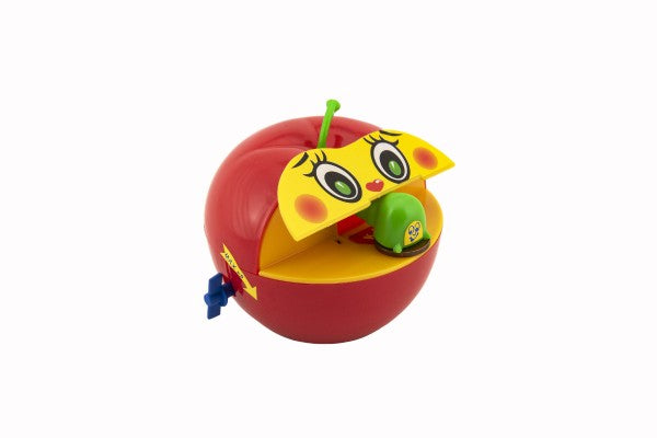 Apple pokladnička s plastovým červom