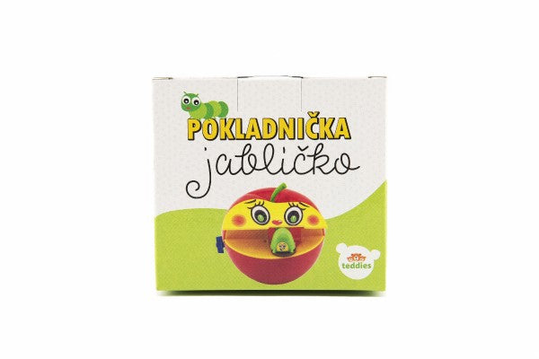 Apple pokladnička s plastovým červom