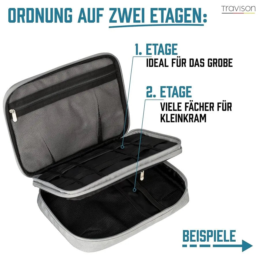 Organizér Travison Electronics Světle Šedá