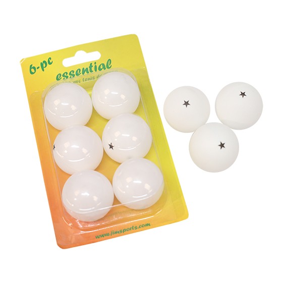 Box 6 loptičiek Pvc Essential Ping Pong Blanco ÚNICA