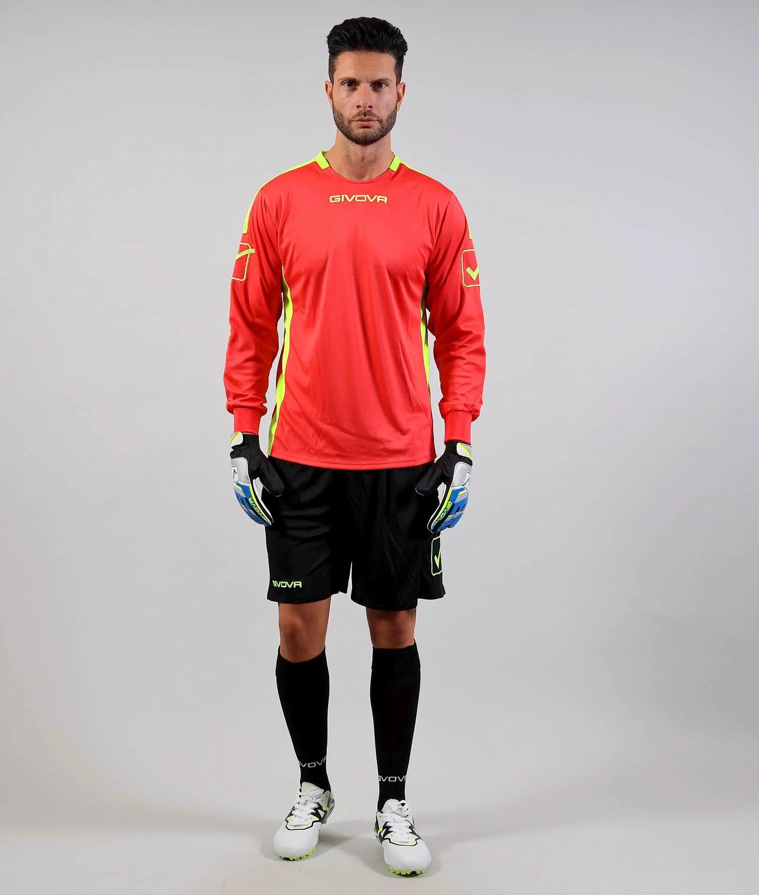 Cúl báire tacair givova portiere hyguana dearg xl