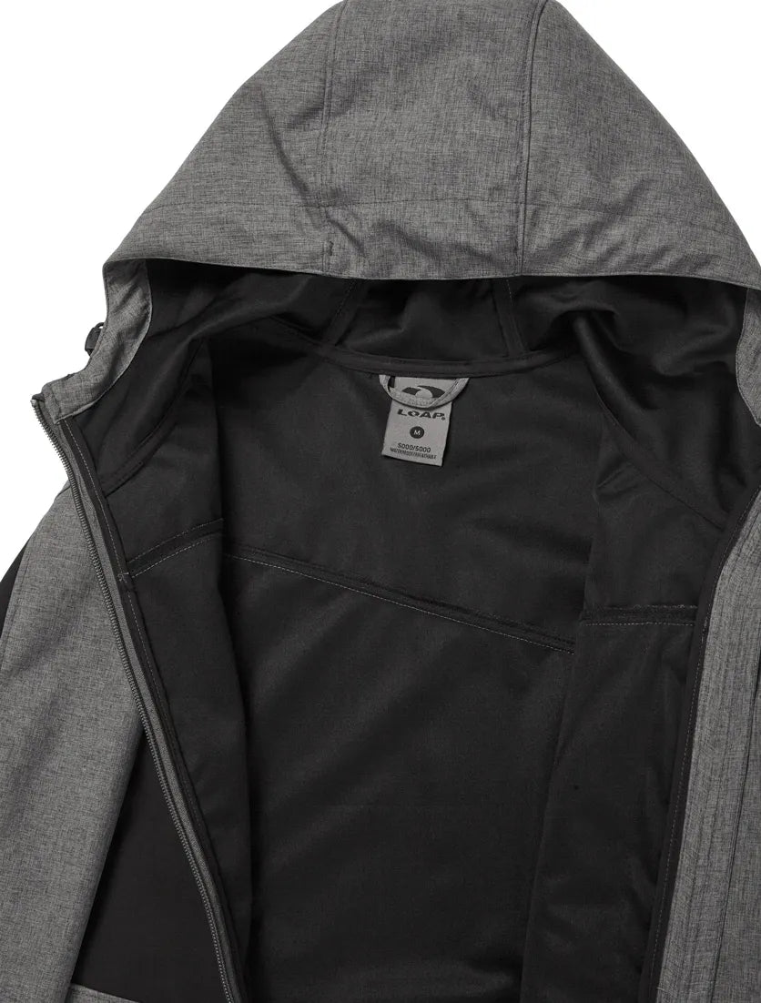 Herre Softshell Jakke Loap Ladan Gry-blk Grå
