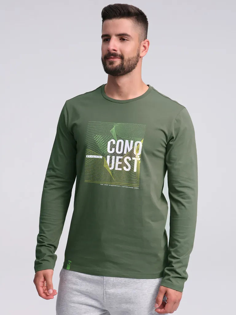 T-shirt męski Loap Alek Zielony