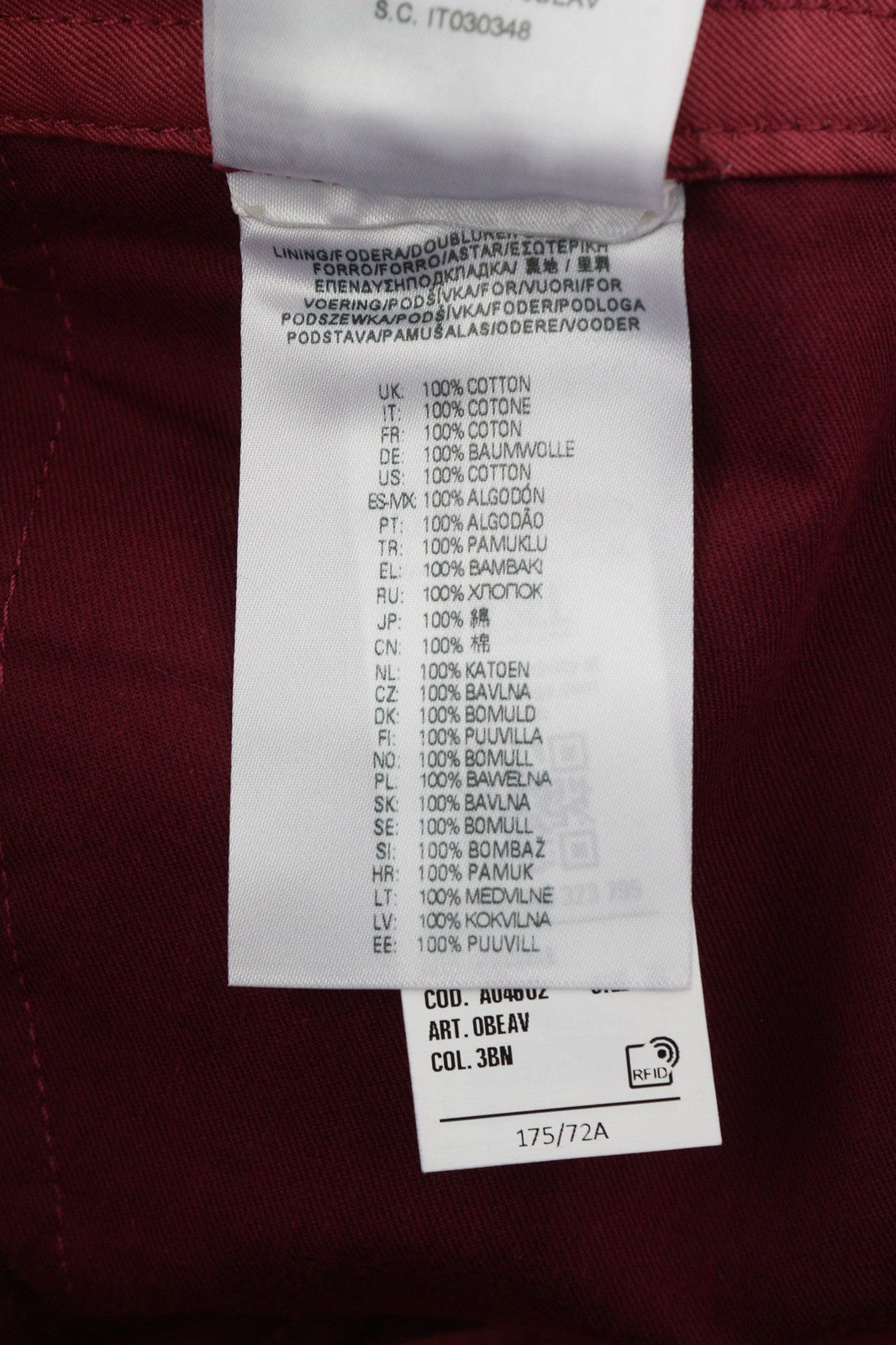 Diesel P-giulia Dámske Trousersburgundy Linen Cargo Wide Fit Rrp300