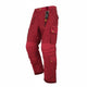 Calça feminina Diesel P-giulia bordô linho cargo largo ajuste Rrp300