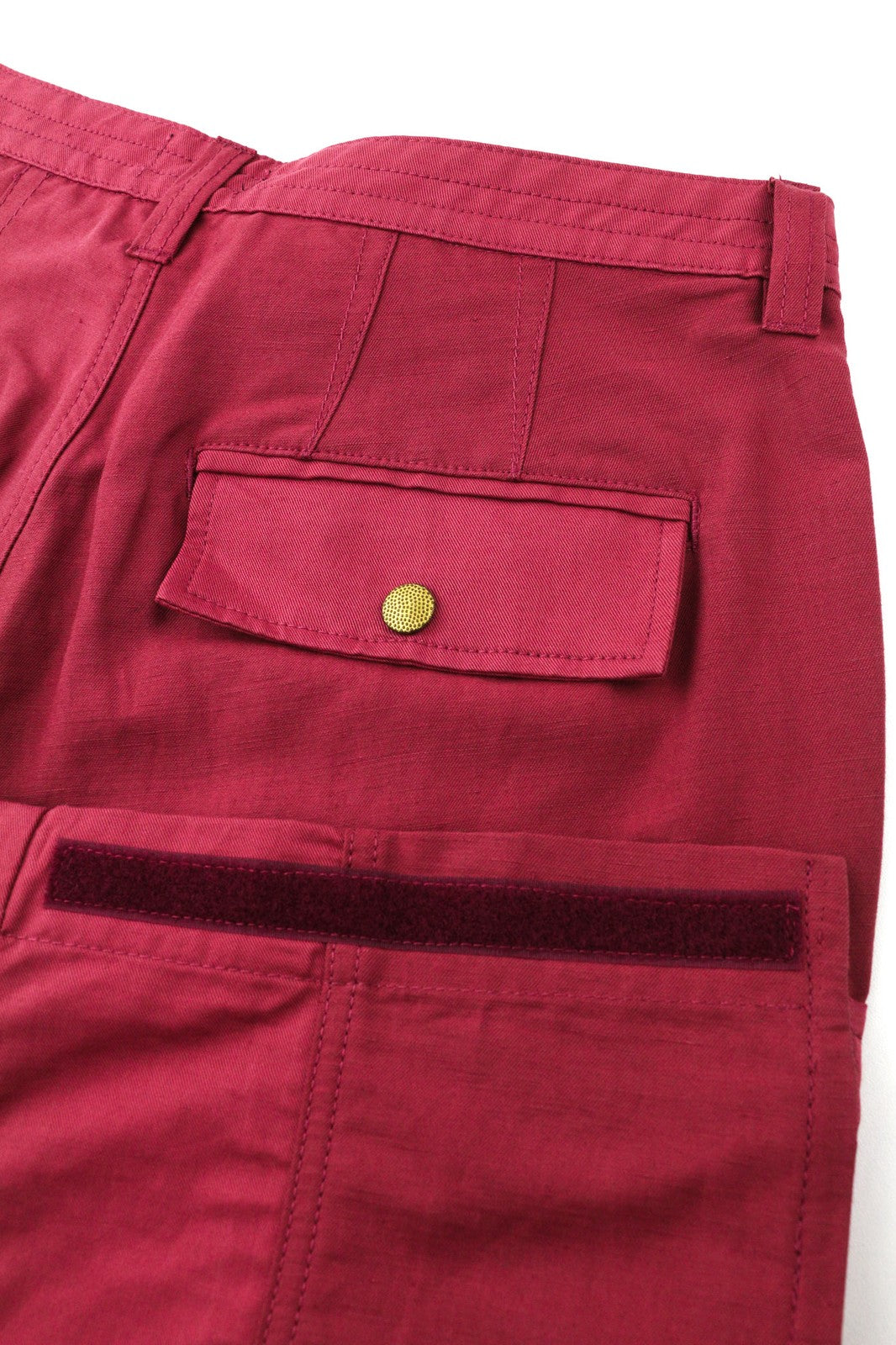 Diesel P-giulia Dámske Trousersburgundy Linen Cargo Wide Fit Rrp300