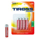 Baterias Aaa (r03p 1,5v) Pacote de zinco-carbono com 4 unidades.