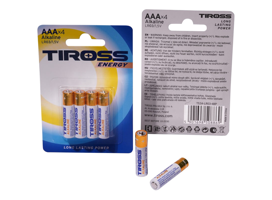 Baterii Aaa (lr03 1,5 V) Pachet de 4 alcaline