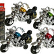 Set Of Motorbike In Motion 4 Pieces
