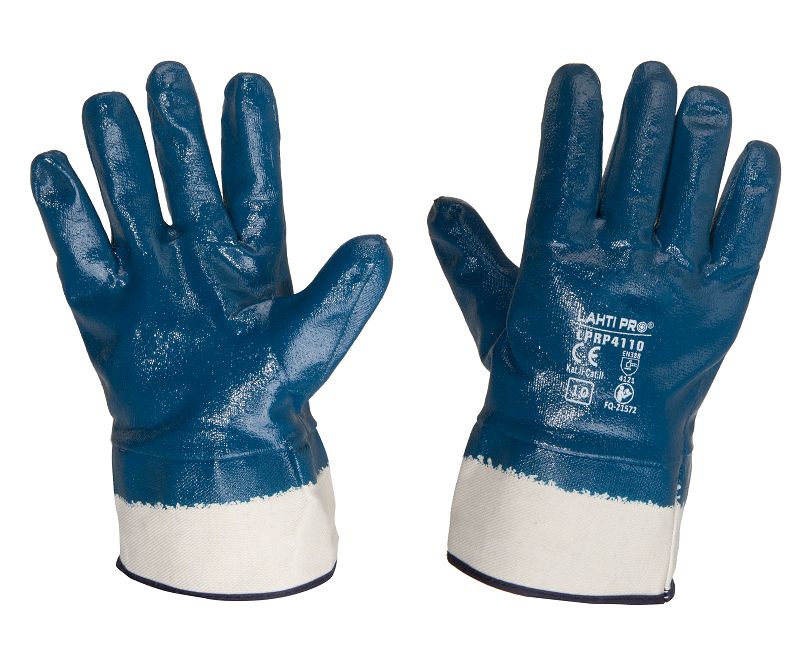 Gloves Nitrile Navy Blue L220510p Card 10  Ce Lahti