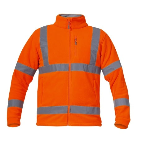 High Visibility Fleece Jacket Orange M  Ce Lahti