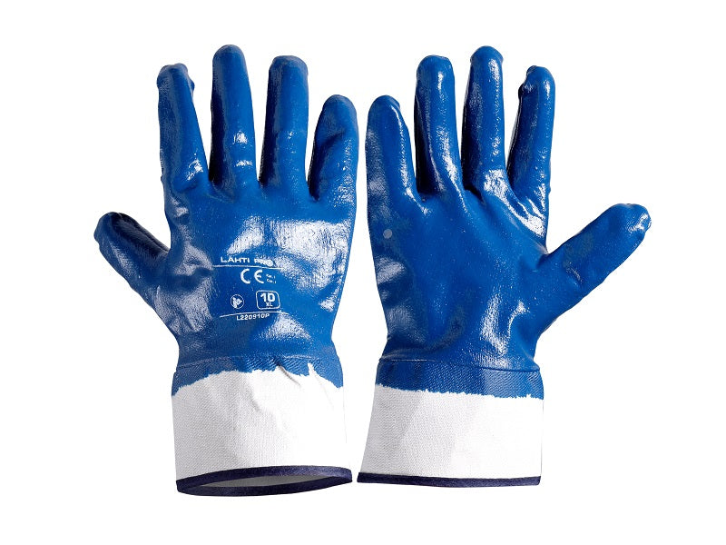 Gants Nitrile Bleu Marine L220910p 12 Paires 10 Ce Lahti