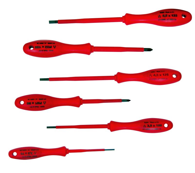 Destornilladores Electricista 1000v - Set - 6 Psc