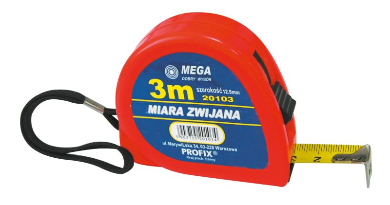 Measuring Tape. Plastic Colored Case. Colors To Be Agrees. Locking Bottom. Belt Clip. Strip For A Wrist. Metric Tape Yellow Color. Size: 5mx16 Mm