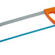 Hacksaw Frame 300 Mm Rectongular Frame Painted Grey. Plastic Orange Handle. Fixed Blade Pained Blue.