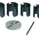 Hole Saw 25 Mm Height Set Of 7pcs 26-63 Mm With Locating Plate And Leading Drill 6 Mm (blackened) Saw Blackened Blister Card