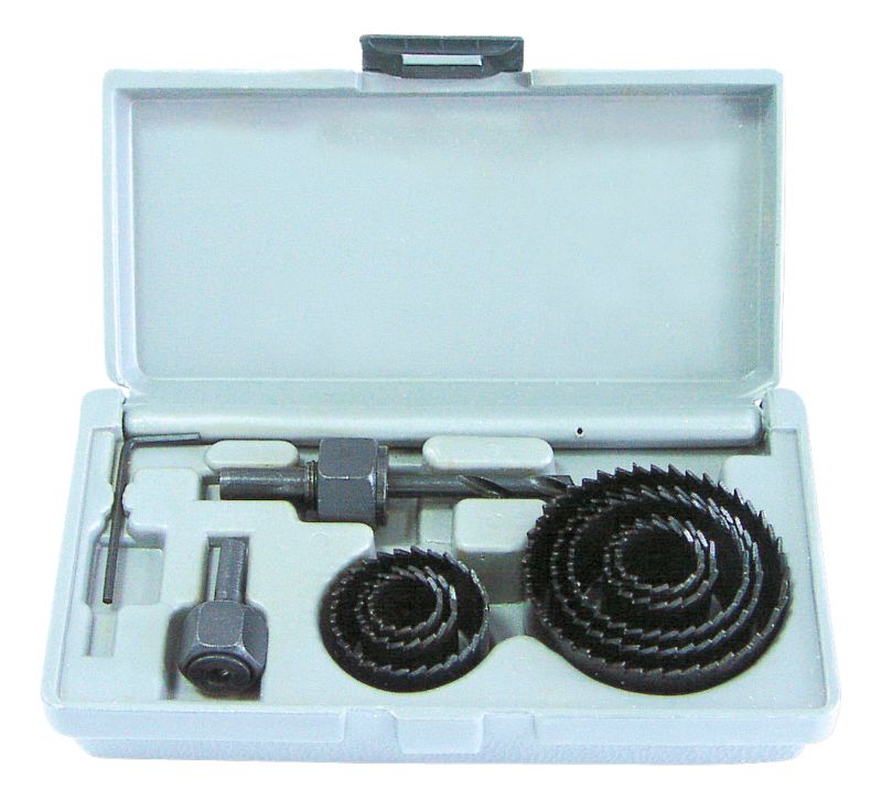 11 бр. - Трион за дупки с едно закопчаване - 19-64 мм