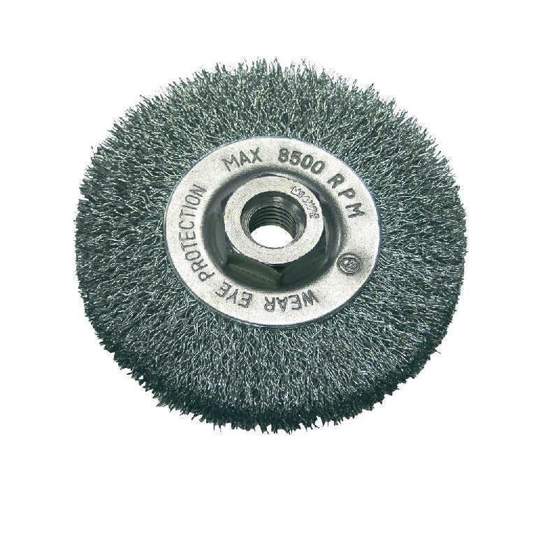 Crimped Wire Wheel Brush With Thread Fi=100 Mm 14 Mm Proline