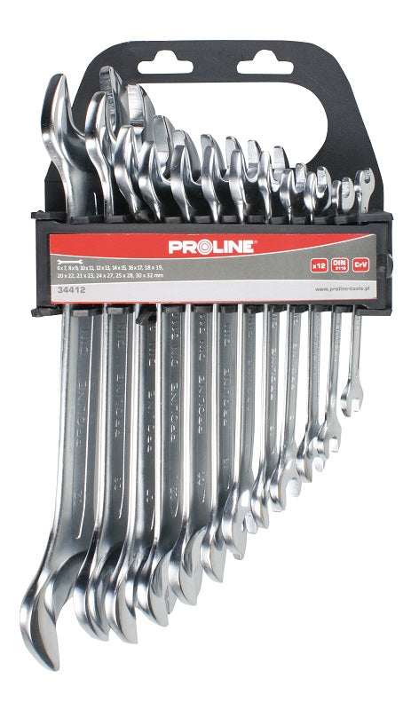 Nyitott végű csavarkulcs készlet 6-17 mm Din 3110 6 db Proline