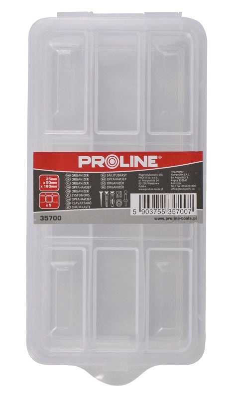 Úložný box 5 přihrádek 3,5 X 9 x 18 cm Proline
