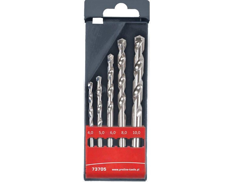Masonry Drill Set 3 Pieces - 6 Mm 8 Mm 10 Mm Plastic Box Proline