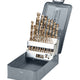 Set di punte elicoidali Hss da 19 pezzi Hss Din338 (1-10,0 mm) Proline
