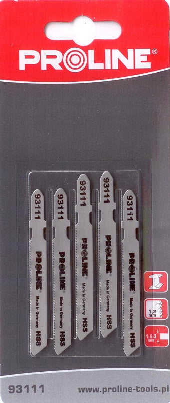 Saw Blades 5 Pack Hss Metal 50 X 75 Mm 21 Tpi 1.2 Mm B Proline