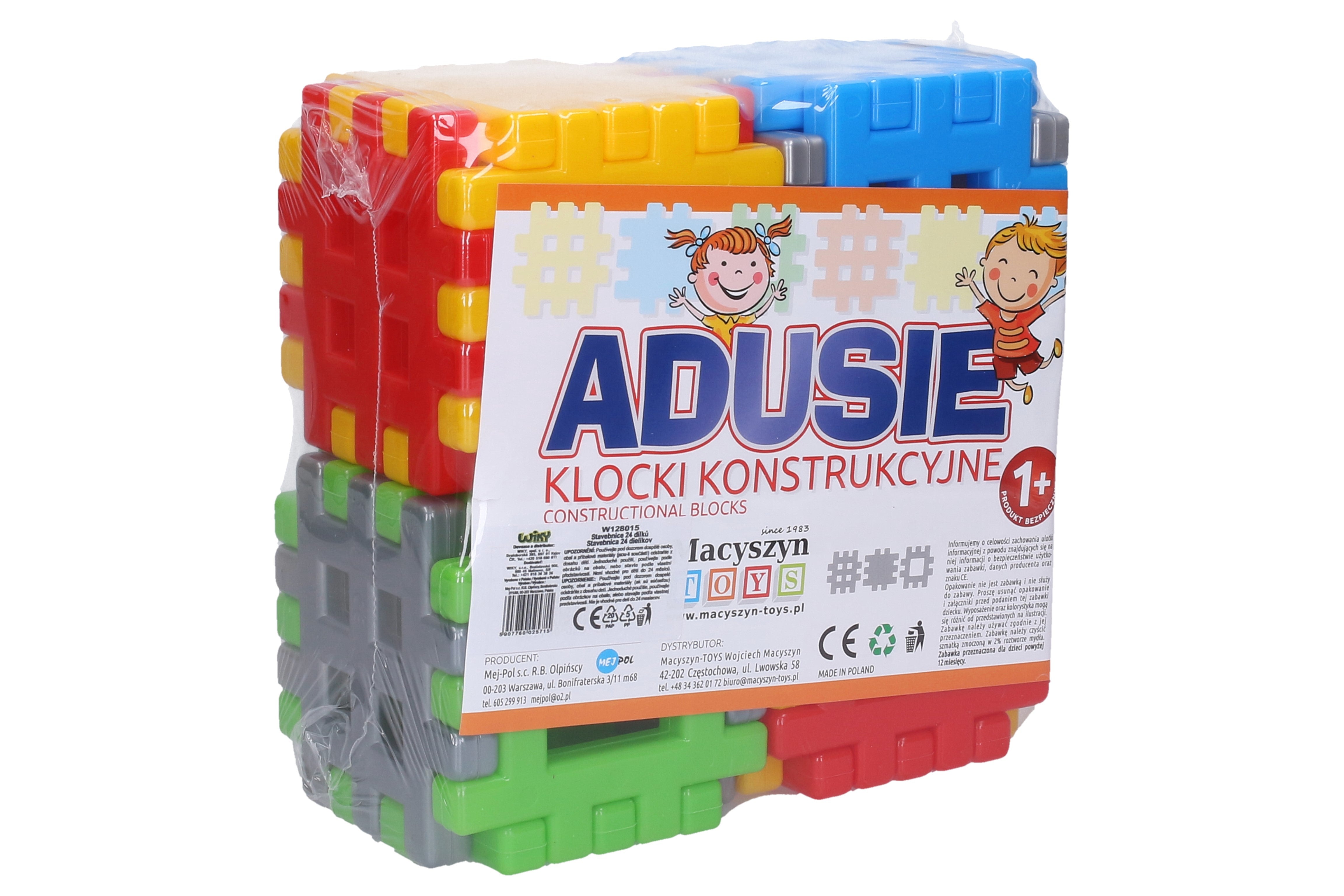 Kit de construcción de plástico conjunto de 24 piezas