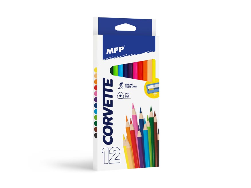Mfp Farveblyanter 12 Stk Trekantet