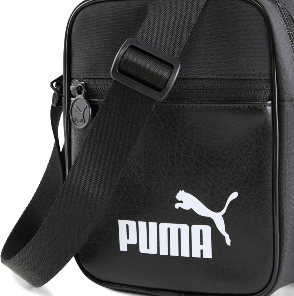 Geantă de umăr portabilă Puma Campus neagră