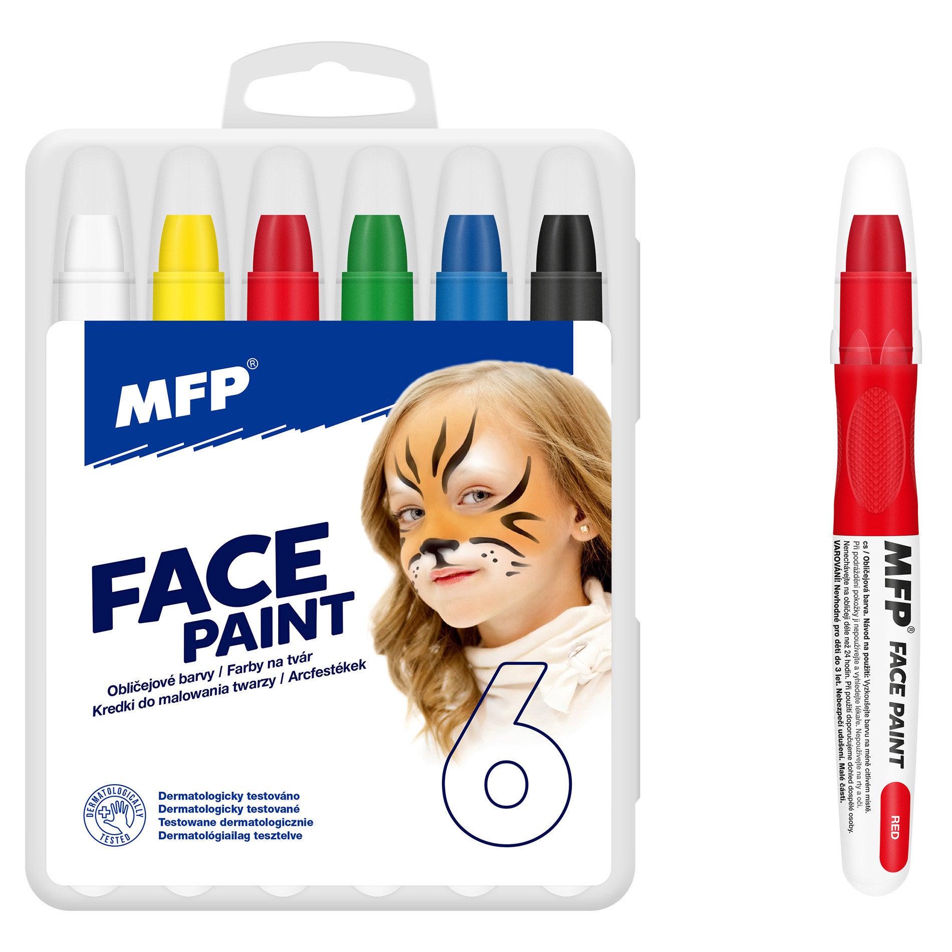 Face Paints - Make-up 6 Pcs Set