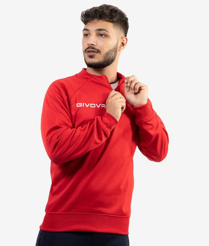 Sports Sweatshirt Givova Maglia Tecnica Red Red
