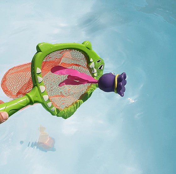 Fiskevandsnet + 2 Fiskesæt Flerfarvet