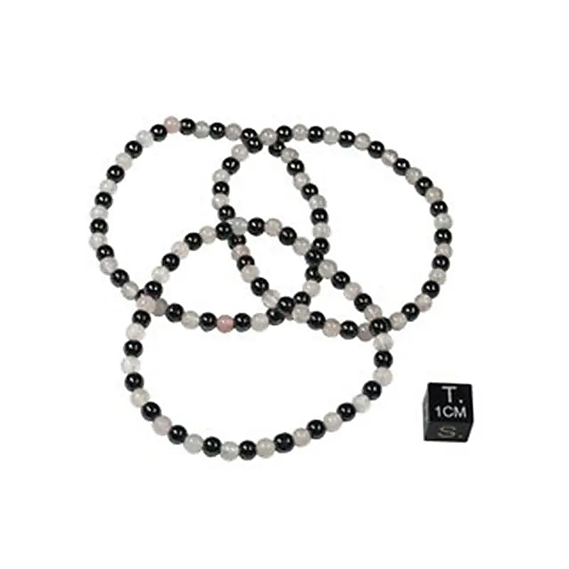 Náramok Hematit/Rose Quartz --balenie 3 ks - ±0,4cm