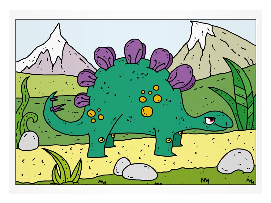 Mfp Dino omaľovánky