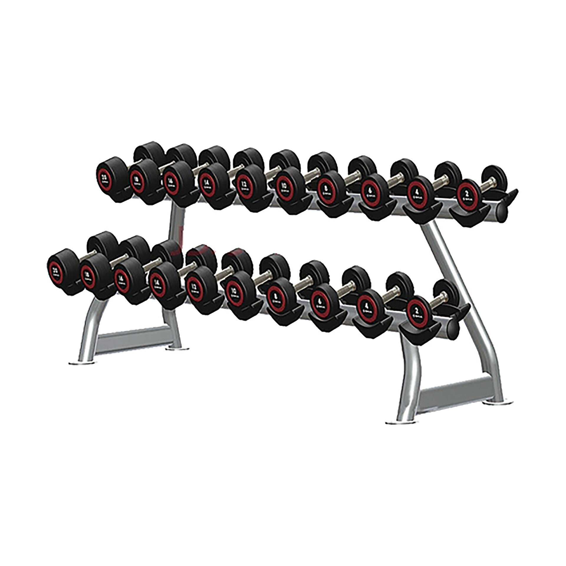 Raca dumbbell le haghaidh 20 dumbbell softee nua-aimseartha