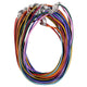 Leather Necklace With Lobster Clasp Multicolour --package Of 10 Pcs - 45 Cm