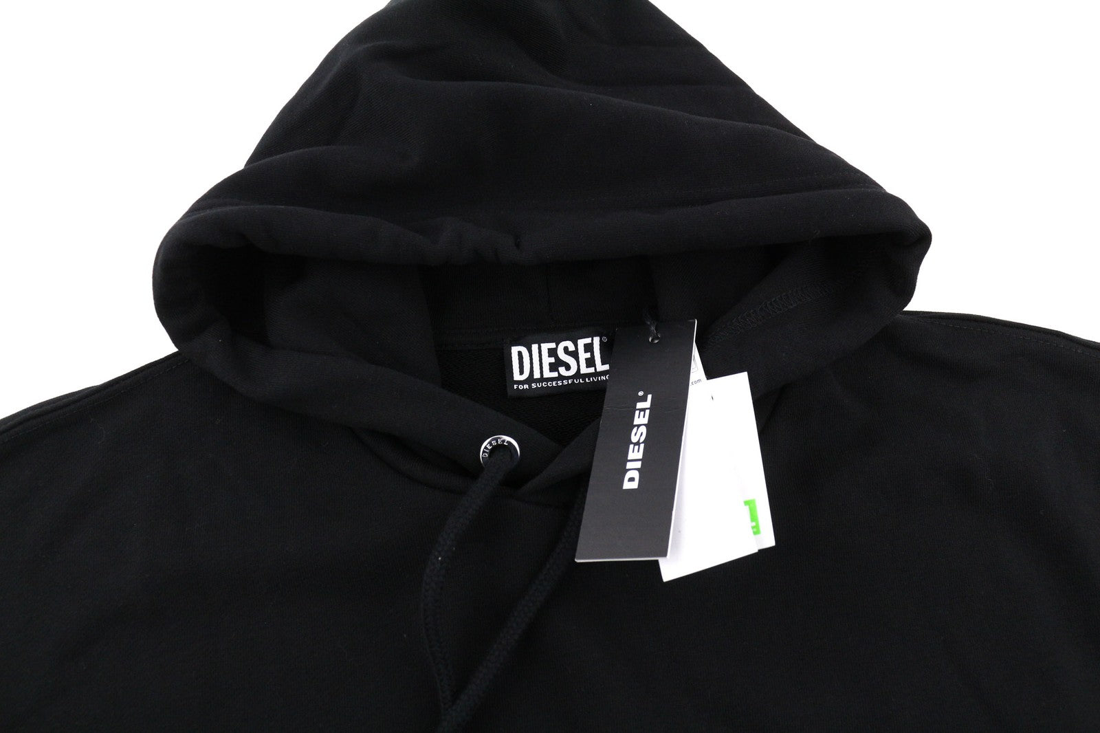 Diesel S-ummer-b2 Sweat à capuche pour homme avec logo noir à manches longues Rrp150 unisexe