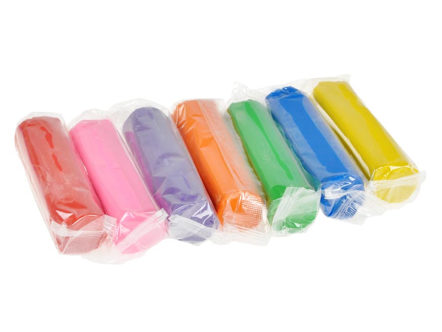 Argilla da modellare 7 colori + 7 forme