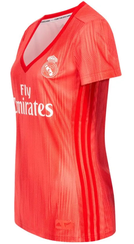 Adidas real madrid t-shirt dam röd l