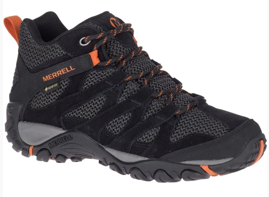 Merrell Alverstone Mid Gtx fekete női szabadtéri cipő fekete
