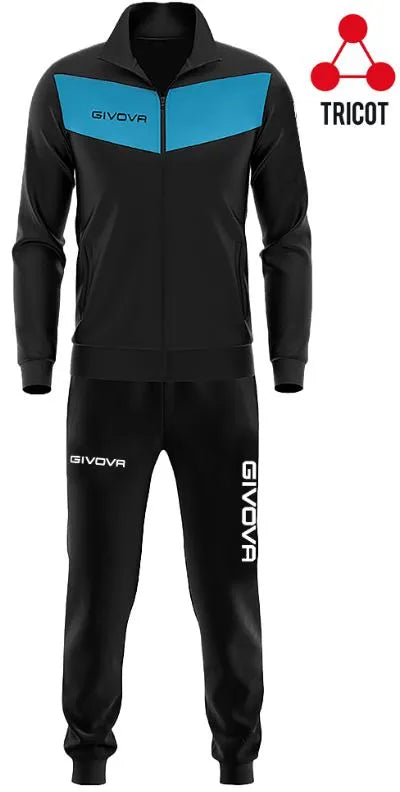 Set Sport Givova Visa Triacetato Negru/turcoaz