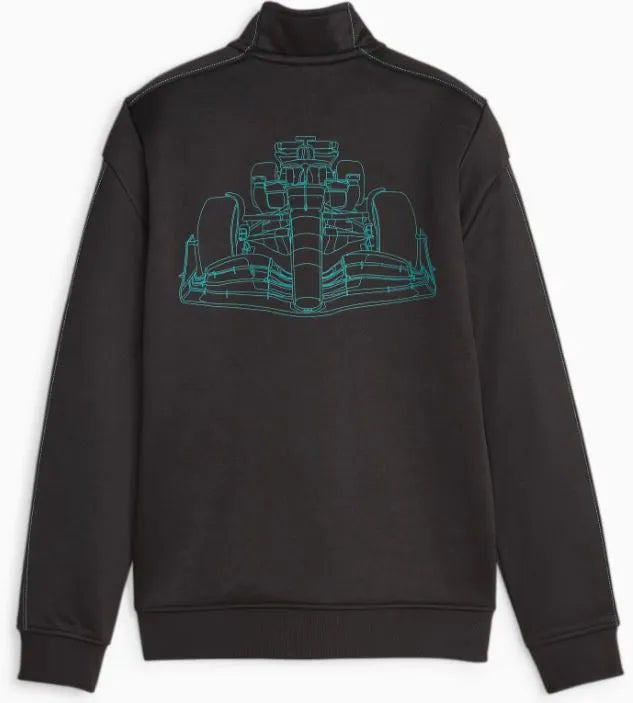 Giacca da bambino Mercedes Jr Mapf1 Ls Mt7 Track Jacket Nera