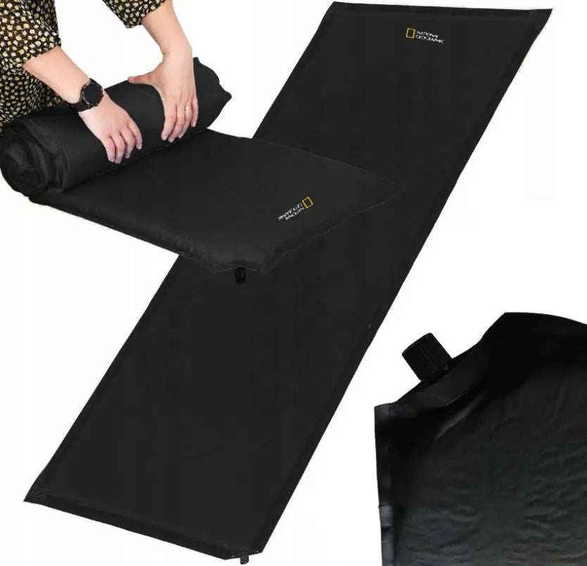 Samopompująca mata do spania National Geographic Mata do spania czarna