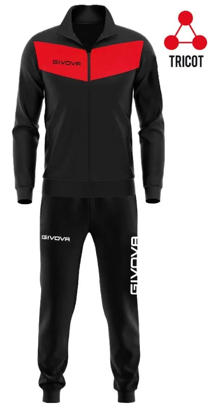 Sports Set Givova Visa Triacetato Red/black
