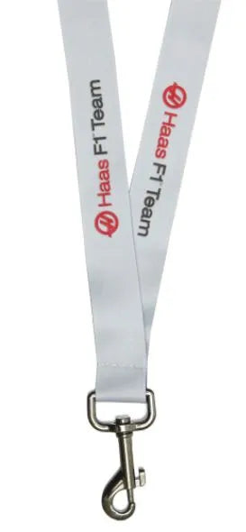 Chaveiro Haas F1 Fw Lanyard Tm Cinzento