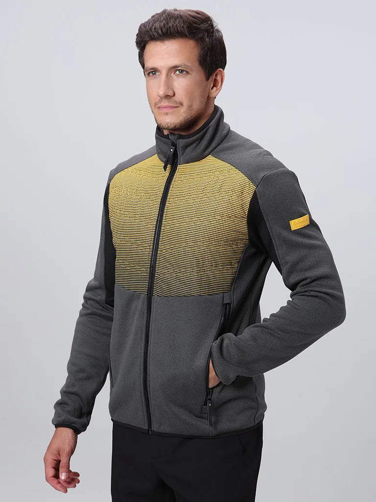 Maglia sportiva da uomo Loap Gandalf Grigio-giallo